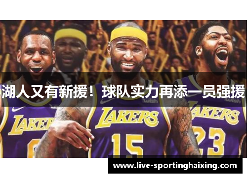 湖人又有新援！球队实力再添一员强援